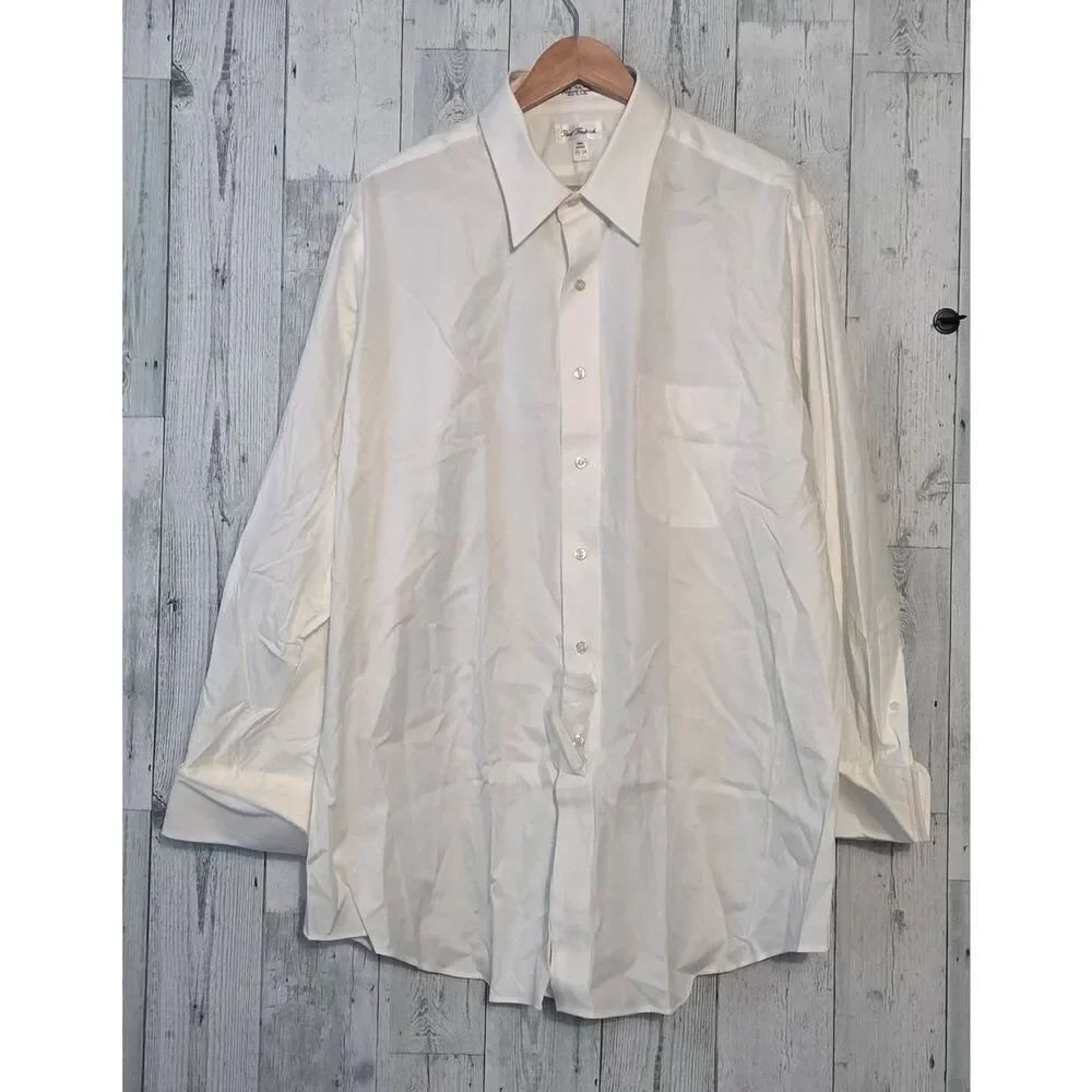 Paul Frederick 80's Two-Ply Pinpoint Oxford Cotton Button Up Shirt Sz. 17.5-34